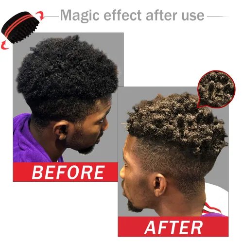 Miniatura 2 de Esponja mágica de peluquero para ondas, rastas, bobinas, rizado afro como herramienta para el cuidado del cabello, 2.8 pulgadas de diámetro