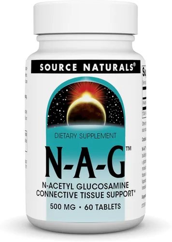 Source Naturals N-A-G N-acetil glucosamina para soporte articular y revestimiento intestinal* - 500 mg - 60 tabletas