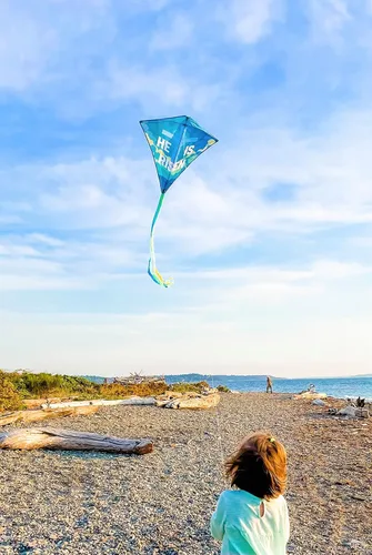 Miniatura 3 de Cometa cristiana para niños y adultos, estilo diamante fácil de volar, fácil de montar, ideal para principiantes, regalo para Pascua o pentecostés