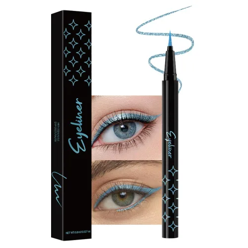 Miniatura 27 de evpct Delineador de ojos líquido cromático dúo, con purpurina de bronceador rosa, destello metálico brillante, sombra de ojos en lápiz, cambio