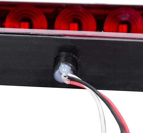 Miniatura 7 de Barra de luz impermeable sellada de 15 pulgadas, 11 LED, color rojo, para remolque, camión, caravana, freno, trasero