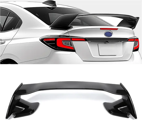 Miniatura 10 de KUAFU alerón para maletero trasero compatible con Subaru WRX y WRX STI 4 puertas sedán 2015-2021, alerón para alerón de cajuela trasera