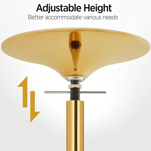 Miniatura 7 de Yaheetech - Tubo de baile profesional giratorio estático, tubo de baile portátil extraíble de 45 mm, kit de tubo de baile para ejercicio, club
