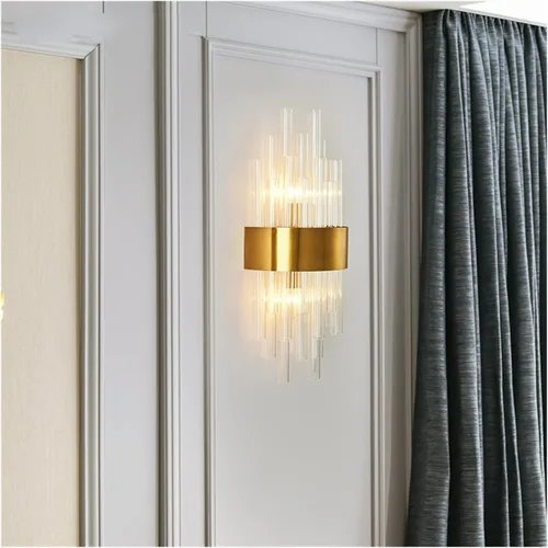 Miniatura 5 de Lamp for Wall, Wall lamp Wall Lamps Modern Sconce Wall Indoor Fixture Stairway LED Crystal Living Room Lamp Bedroom Industrial Retro Gold Lampara