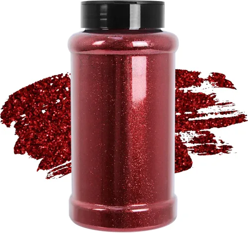 Miniatura 40 de Purpurina blanca ultrafina, 16 oz (1 lb), purpurina fina para manualidades de resina, uñas, vasos, slime, cosméticos y decoración de festivales