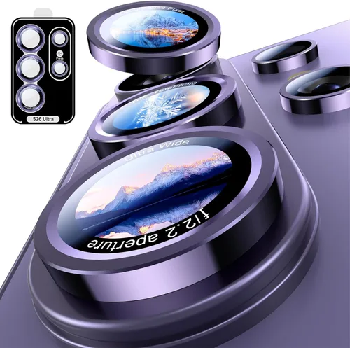 Miniatura 30 de Uyiton para iPhone 17 Pro Max/17 Pro/16 Pro Max/16 Pro/15 Pro Max/15 Pro/14 Pro Max/14 Pro Protector de lente de cámara - Cubierta de cámara
