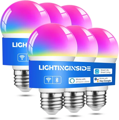 Miniatura 10 de Lightinginside - Bombillas inteligentes de 60 W equivalentes, bombilla WiFi inteligente compatible con Alexa/Google Assistant/Smart Life, A19 E26