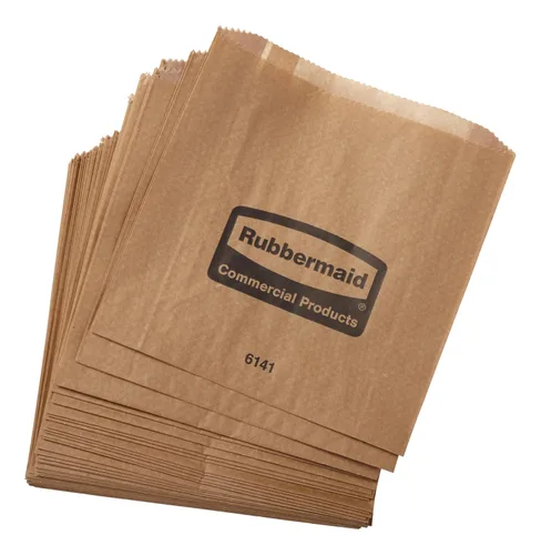 Rubbermaid Bolsas de papel de cera comercial, bolsas de eliminación de servilletas sanitarias, revestimientos de higiene femenina, paquete de 250