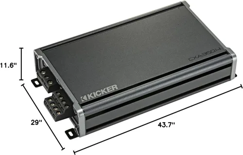 Miniatura 6 de Compatible con Daewoo Leganza 1999-2002 Harmony Audio Bundle de repuesto de altavoces de fábrica (2) R65 y CXA360.4 Amp