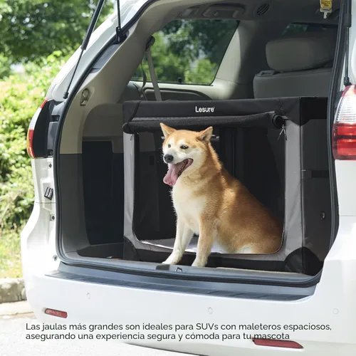Miniatura 6 de Lesure Shown on TODAY Show - Jaula plegable suave para perros, jaula de viaje portátil de 36 pulgadas para perros grandes en interiores y Negro