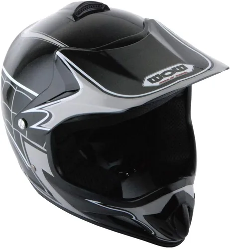 Miniatura 2 de WOW Casco de motocross BMX MX ATV para niños y jóvenes, casco Dianosour Dragon + gafas + guante marciano juvenil: paquete HJOY MG