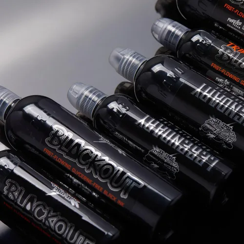 Miniatura 4 de World Famous - Tinta negra opaca para tatuaje, ultra fina, de larga duración para forro, sombreado y maquillaje permanente, suministros de tatuaje