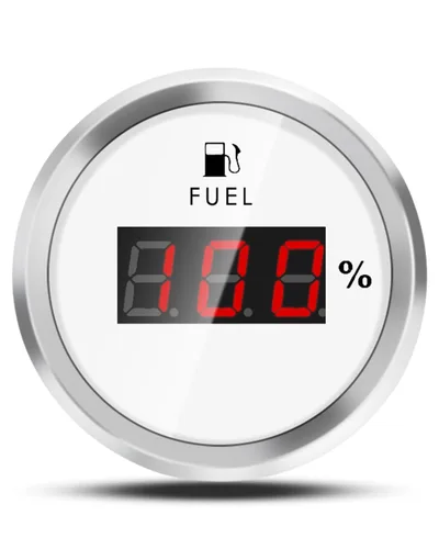 Miniatura 11 de Indicador de nivel de combustible de 0-90 ohm, medidor de combustible marino impermeable con esfera de 52 mm y retroiluminación LED, medidor Medidor