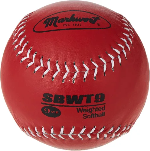 Miniatura 5 de Markwort Funda de cuero con peso de 12 pulgadas para softballs