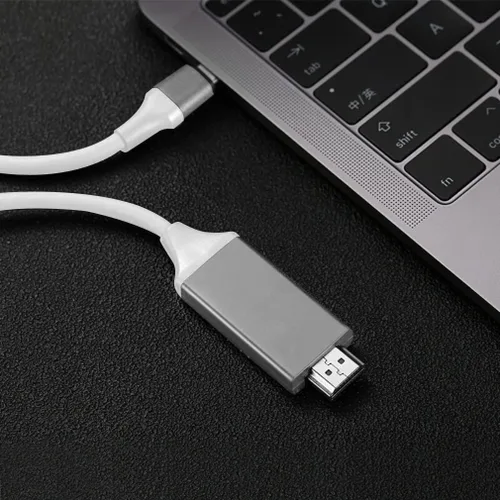 Miniatura 6 de USB-C/PD 4k HDMI Cable Compatible with Xiaomi 12S Ultra with Full 2160p@30Hz, 6Ft/2M Cable [White, Thunderbolt 3 Compatible]