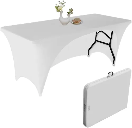 Miniatura 9 de Funda de mesa rectangular ajustada, de la marca Urby®, Negro (Stretch Black), 6 ft