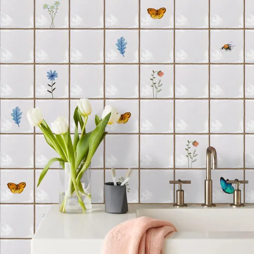 Miniatura 34 de Alwayspon Vinilo adhesivo efecto piedra, pegatinas para azulejos de pared autoadhesivas, protector antisalpicaduras para cocina y baño, T026