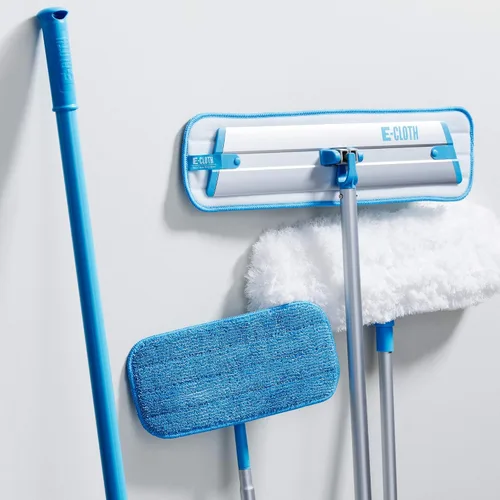 Miniatura 9 de E-Cloth Cabezal de plumero de suelo y pared de borde flexible, trapeador reutilizable para limpieza de suelos, limpiador de suelos ideal
