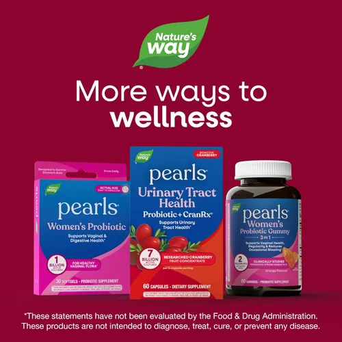 Miniatura 7 de Nature's Way Pearls Probiótico para la salud del tracto urinario + CranRx, apoya la salud urinaria*, vitamina C, arándano, 7 mil millones
