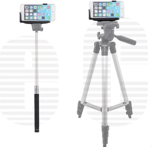 Miniatura 2 de Soporte universal para trípode para smartphone con acolchado. Se adapta a casi todos los teléfonos + paño de microfibra eCostConnection