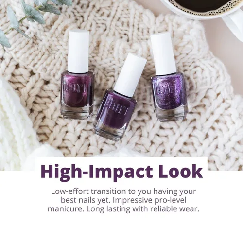 Miniatura 2 de duri Esmalte de uñas, 765 Cyber See, brillo metálico lavanda claro, cobertura completa, secado rápido, larga duración, fácil de aplicar, cosméticos