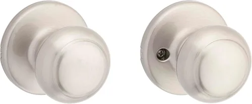 Miniatura 12 de Kwikset Cove - Pomo de puerta de privacidad interior con cerradura, manija de puerta para baño y dormitorio, pomo de puerta negro mate con cerradura