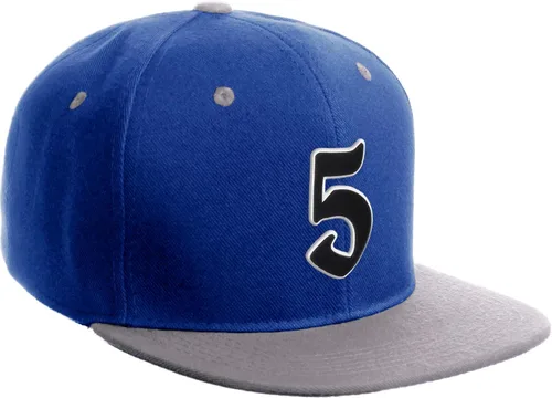 Miniatura 1606 de Daxton Gorra clásica con visera de billete plano con letras del alfabeto inglés antiguo de la A a la Z