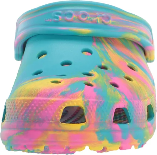Miniatura 2 de Zuecos Crocs clásicos con diseño de teñido anudado marmoleado (para niños)