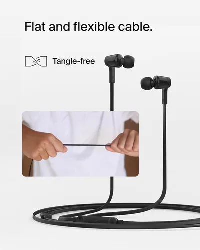 Miniatura 5 de Belkin SoundForm - Auriculares con cable con conector USB-C, auriculares intrauditivos con micrófono, auriculares USB-C para iPhone 17, iPhone 16