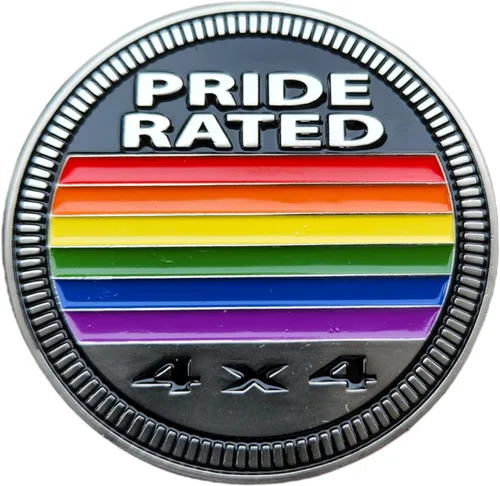 Miniatura 9 de Insignia Automotriz de Metal 4x4 Duck Rated Diseñada Específicamente para el Jeep Wrangler o Cherokee ~ ¡Pégala en Cualquier Lugar! (DR-Badge)
