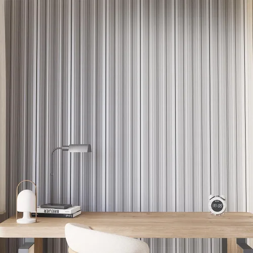 Miniatura 9 de mamonhome Silver Gray Self Adhesive Removable Wallpaper Peel and Stick Wallpaper for Livingroom, Bedroom, Kitchen, Bathroom.