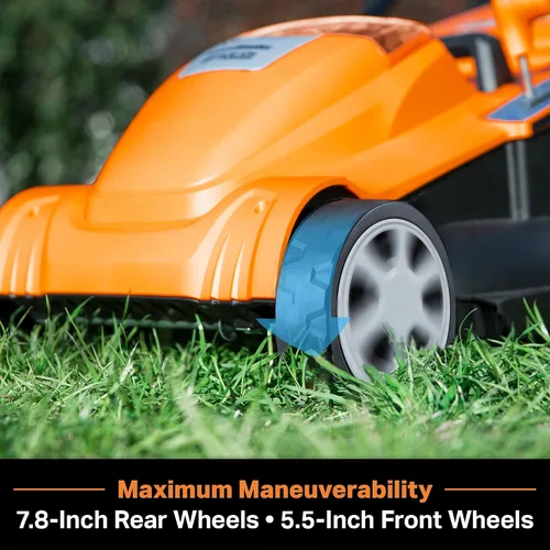 Miniatura 4 de LawnMaster 20VMWGT Cortacésped de 24V Máx de 13 pulgadas y Recortadora de Césped de 10 pulgadas Combo con 2x4.0Ah Baterías y Cargador