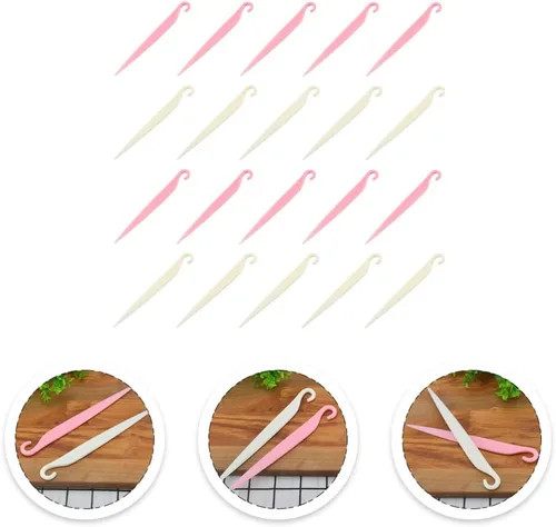 Miniatura 8 de Cuchillo de espátulas de plástico, 20 piezas, cuchillo para desmoldar, cortador de plástico, herramientas para hornear, espátulas, espátulas