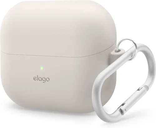 Miniatura 12 de elago Compatible con Samsung Galaxy Buds 3 Pro y 3 y 3 FE, funda de silicona de alta calidad con mosquetón, protección completa, carga inalámbrica