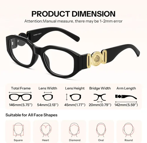 Miniatura 5 de FEISEDY Gafas de lectura de luz azul de moda para mujeres y hombres, lectores antirreflejos vintage de los años 90 B0317 Negro