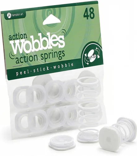 Miniatura 8 de Hampton Art Accessories Action Wobbles, 6 unidades, anclajes de resorte autoadhesivos, para manualidades de papel, fabricación de tarjetas y álbumes