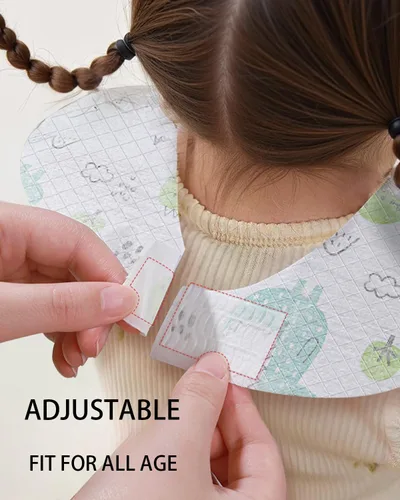Miniatura 5 de Baberos desechables para niños y niñas, empaquetados individualmente, higiénicos, suaves y a prueba de fugas para la alimentación de los niños