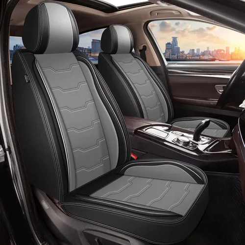 Miniatura 16 de DISUTOGO Juego completo de fundas de asiento para Honda Civic 2003-2024 2025 2026, impermeables, de cuero de primera calidad para fundas de asiento