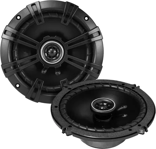Miniatura 2 de Paquete de altavoces Harley 98-13: 2 altavoces coaxiales estéreo de automóvil Kicker de 6.5 pulgadas, 240 vatios, serie DS de 2 vías, anillos