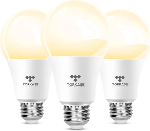 Torkase Bombillas LED para exteriores del anochecer al amanecer, no requiere temporizador, 13 W (equivalente a 100 W), 3000 K, blanco cálido, E26 A19