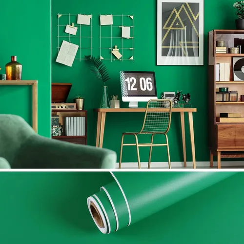 Miniatura 19 de VEELIKE Papel tapiz azul turquesa mate de 15.7''x118'' Papel de contacto azul despegable y adhesivo Impermeable Autoadhesivo Papel de pared