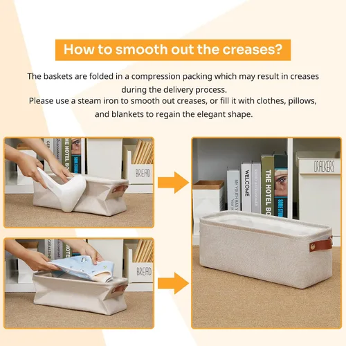 Miniatura 6 de DULLEMELO Cesta de almacenamiento pequeña, cesta de papel higiénico, contenedor de almacenamiento estrecho para baño, cesta de baño para organizar