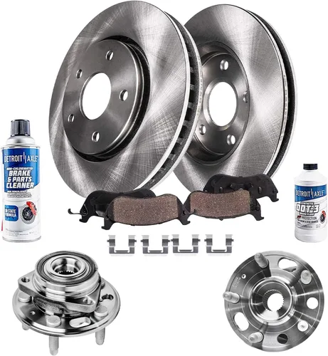 Miniatura 33 de Detroit Axle - Rotores de freno para Chrysler 200 2015 2016 2017, Rotores de freno de disco de reemplazo: 12.01" pulgadas delantero y 10.95