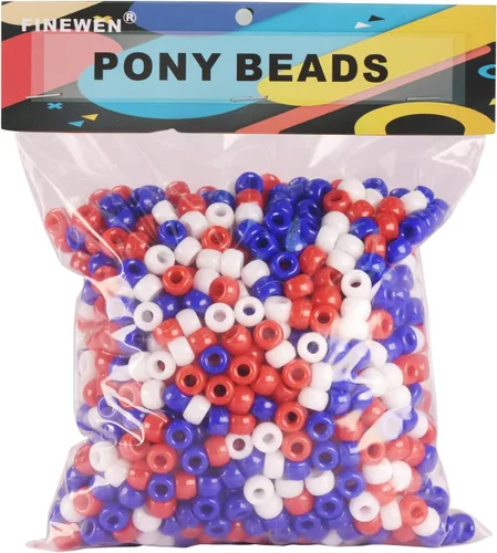 Miniatura 14 de Cuentas de pony negro (1200 cuentas de 0.236 x 0.325 pulgadas), cuentas de poni a granel, cuentas para hacer pulseras, cuentas para trenzas