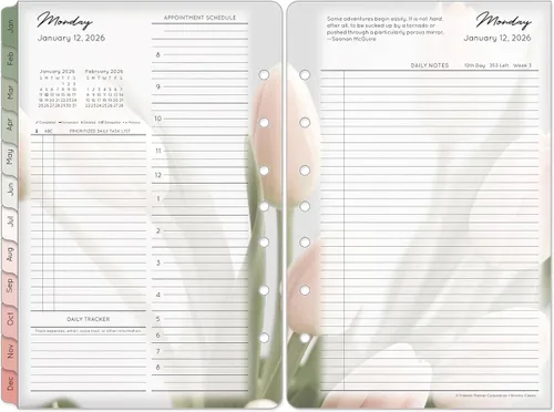 Miniatura 12 de FranklinCovey - Recambio de planificador Blooms Dos páginas por día - encuadernado en anillo (compacto, abril de 2026 - marzo de 2027)