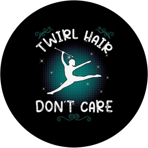 Miniatura 3 de Twirl Hair don´t care - majorette dance - baton twirler PopSockets Swappable PopGrip
