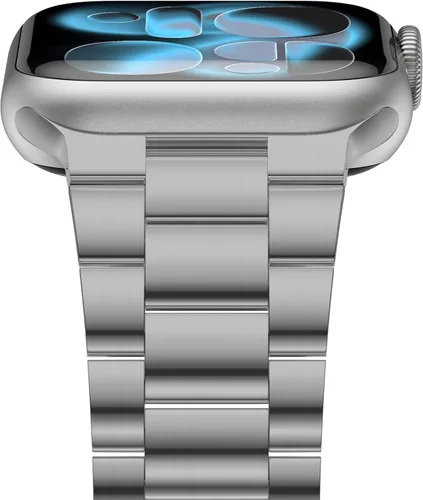 Miniatura 20 de iiteeology Correa ligera de acero inoxidable diseñada para Apple Watch Series 1-11, 42mm, 41mm, 40mm, 38mm, SE2 y SE3, reemplazo de correas iWatch