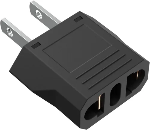 Miniatura 7 de Adaptador de enchufe europeo a EE. UU. - Australia, China, Italia, Suiza, Europa a Estados Unidos Adaptador de viaje - Convertidor de salida
