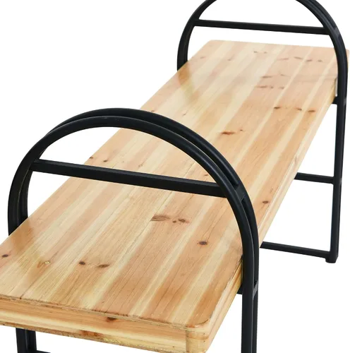 Miniatura 6 de Main + Mesa Eitri Banco de madera y metal, abeto nórdico