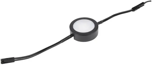 Miniatura 11 de WAC Lighting, Luz de disco LED individual con doble cable de plomo de 6 pulgadas 3-CCT seleccionable 2700K-3000K-3500K Voltaje de línea en blanco